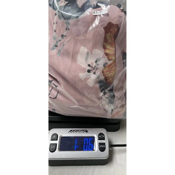 LaBellum Hillary Scott Maxi Dress XL Butterfly Cottagecore Floral Riffle Chiffon - Picture 9 of 9